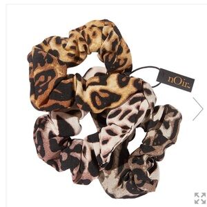 Noir jewelry ombré leopard scrunchies